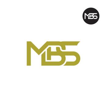 Letter MBS Monogram Logo Design vector