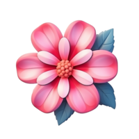 AI generated Flower icon png isolated on transparent background