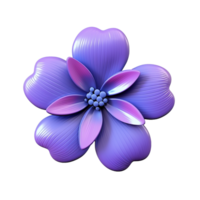 AI generated Flower icon png isolated on transparent background