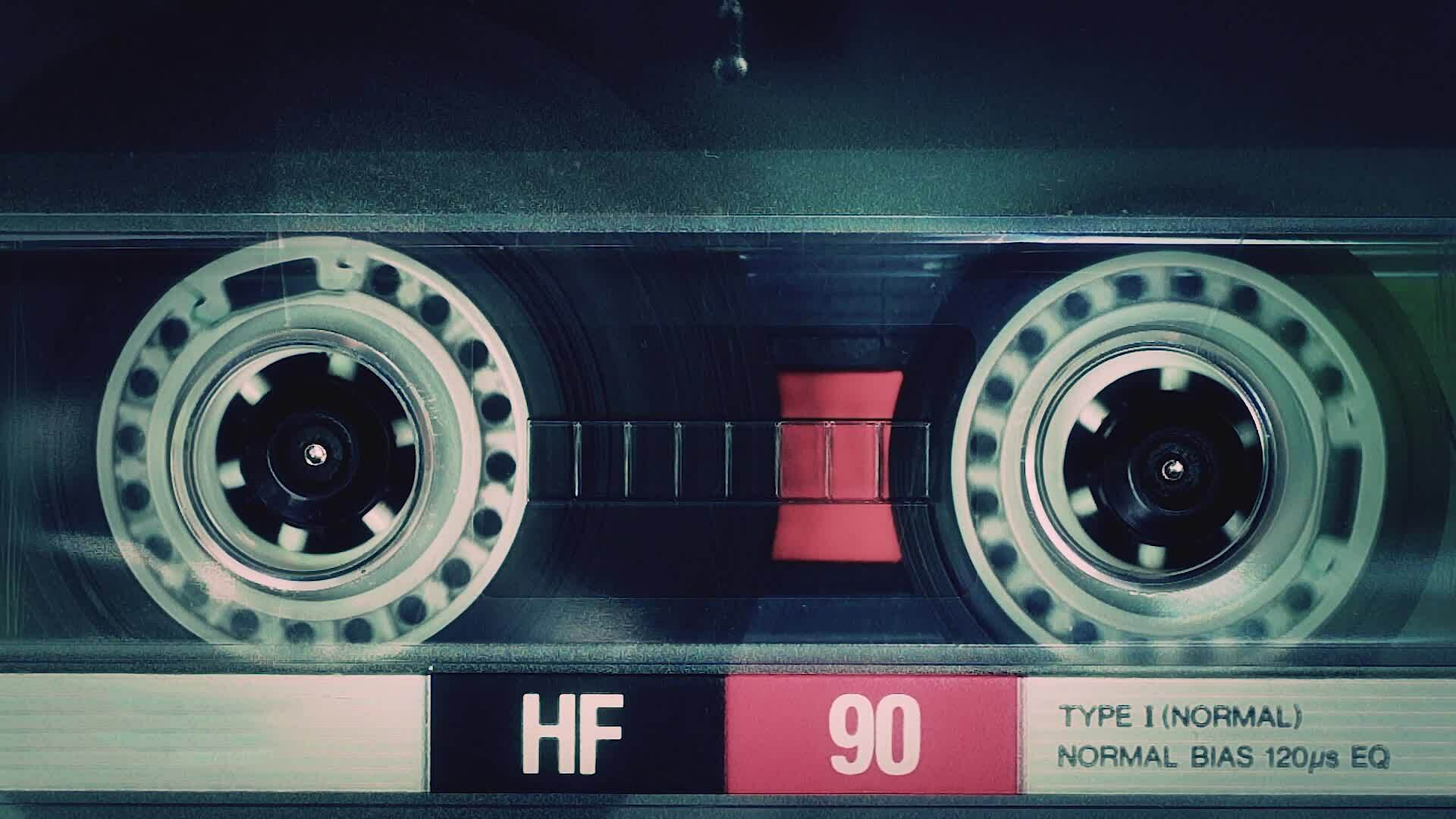 Tape plays in the cassette deck 35646509 Stock Video at Vecteezy