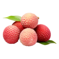 ai genererad litchi isolerat på transparent bakgrund png