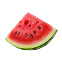 ai generiert Wassermelone Scheibe Obst isoliert auf transparent Hintergrund png