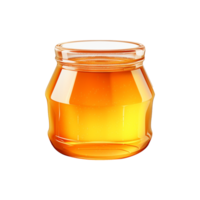 AI generated Sweet honey jar isolated on transparent background png