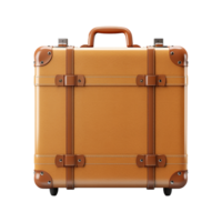 AI generated Large travel bag suitcase with wheels and handle isolated on transparent background png