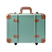 AI generated Large travel bag suitcase with wheels and handle isolated on transparent background png