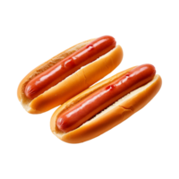 AI generated Fresh sausages isolated on transparent background png