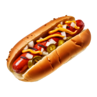 AI generated Fresh sausages isolated on transparent background png