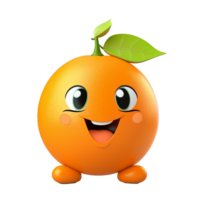 ai genererad orange png isolerat på transparent bakgrund