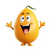 AI generated Mango png isolated on transparent background