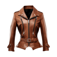 AI generated Man fashion leather dress isolated on transparent background generative ai png