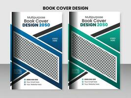 Corporate and professional book cover template design. vector