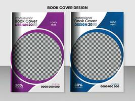 Vector elegant, creative, modern, minimal and green abstract book cover design.