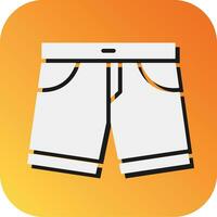 Shorts Vector Glyph Gradient Background Icon For Personal And Commercial Use.