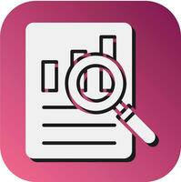 Audit Vector Glyph Gradient Background Icon For Personal And Commercial Use.