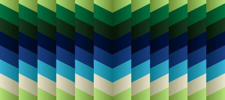 Colorful gradient geometric retro green triangle pattern background vector