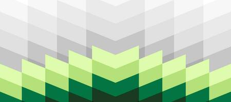 abstract background with green and grey chevron monochrome vector