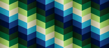 chevron gradient geometry green triangle pattern background vector