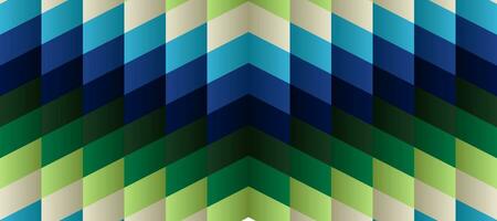 Colorful gradient geometric retro green triangle pattern vector