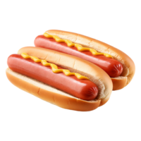 AI generated Fresh sausages isolated on transparent background png