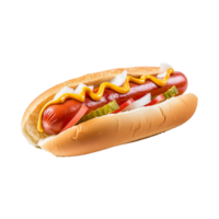 AI generated Bbq hotdog isolated on transparent background png