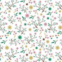 Floral geometric pattern background design in illustration. vector