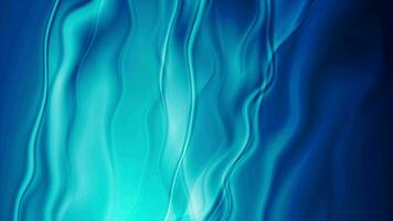 Deep blue abstract smooth waves video animation