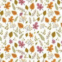 Floral geometric pattern background design in illustration. vector