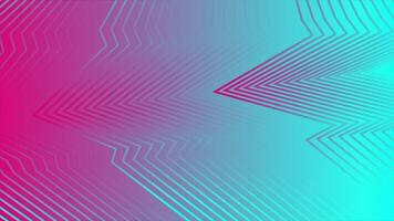 Pink and blue abstract curved refracted lines video animation