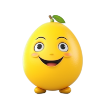 AI generated Lemon png isolated on transparent background