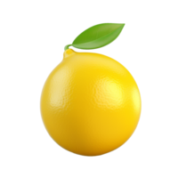 AI generated Lemon png isolated on transparent background