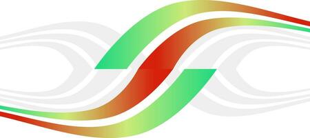 abstract swirl green red gradient sport background vector