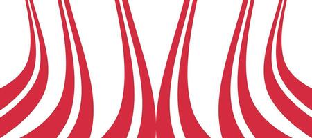 abstract red candy curve striped lines background vector
