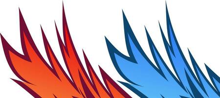 red blue flames tribal car livery decal wrapping sticker background vector