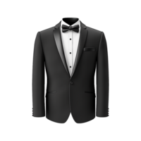 AI generated Tuxedo suit on transparent background generative ai png