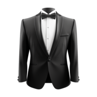 AI generated Tuxedo suit on transparent background generative ai png