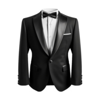 AI generated Tuxedo suit on transparent background generative ai png