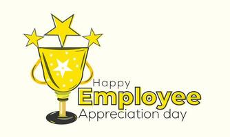 National Employee Appreciation Day. background, banner, card, poster, template. Vector illustration.