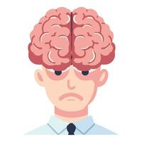 Brain In Businessman Head vector