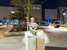 Washington, DC, USA - 12.12.2023 Dwight David Eisenhower Memorial, Statue of Eisenhower as a boy photo