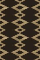 Ethnic Ikat fabric pattern geometric style.African Ikat embroidery brown Ethnic oriental pattern brown background. Abstract,vector,illustration.Texture,wallpaper,frame,decoration,carpet,motif. vector