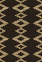 Ethnic Ikat fabric pattern geometric style.African Ikat embroidery brown Ethnic oriental pattern brown background. Abstract,vector,illustration.Texture,wallpaper,frame,decoration,carpet,motif. vector