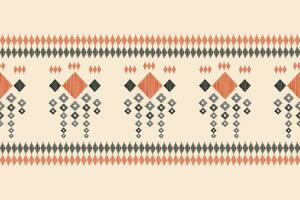 étnico ikat tela modelo geométrico estilo.africano ikat bordado étnico oriental modelo marrón crema antecedentes. resumen,vector,ilustración.textura,ropa,marco,decoración,alfombra,motivo. vector