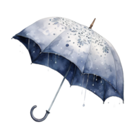 AI generated Umbrella For Christmas Event. Watercolor Style. AI Generated png