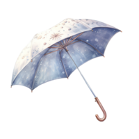 AI generated Umbrella For Christmas Event. Watercolor Style. AI Generated png