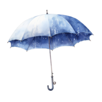 AI generated Umbrella For Christmas Event. Watercolor Style. AI Generated png