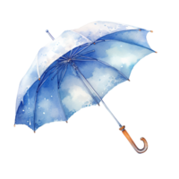 AI generated Umbrella For Christmas Event. Watercolor Style. AI Generated png