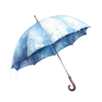 AI generated Umbrella For Christmas Event. Watercolor Style. AI Generated png