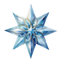 AI generated Star Decorations For Christmas Event. Watercolor Style. AI Generated png