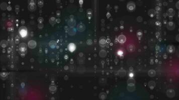 Black abstract sparkling bokeh video animation