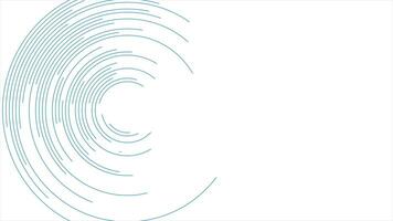 azul circular líneas resumen futurista vídeo animación video